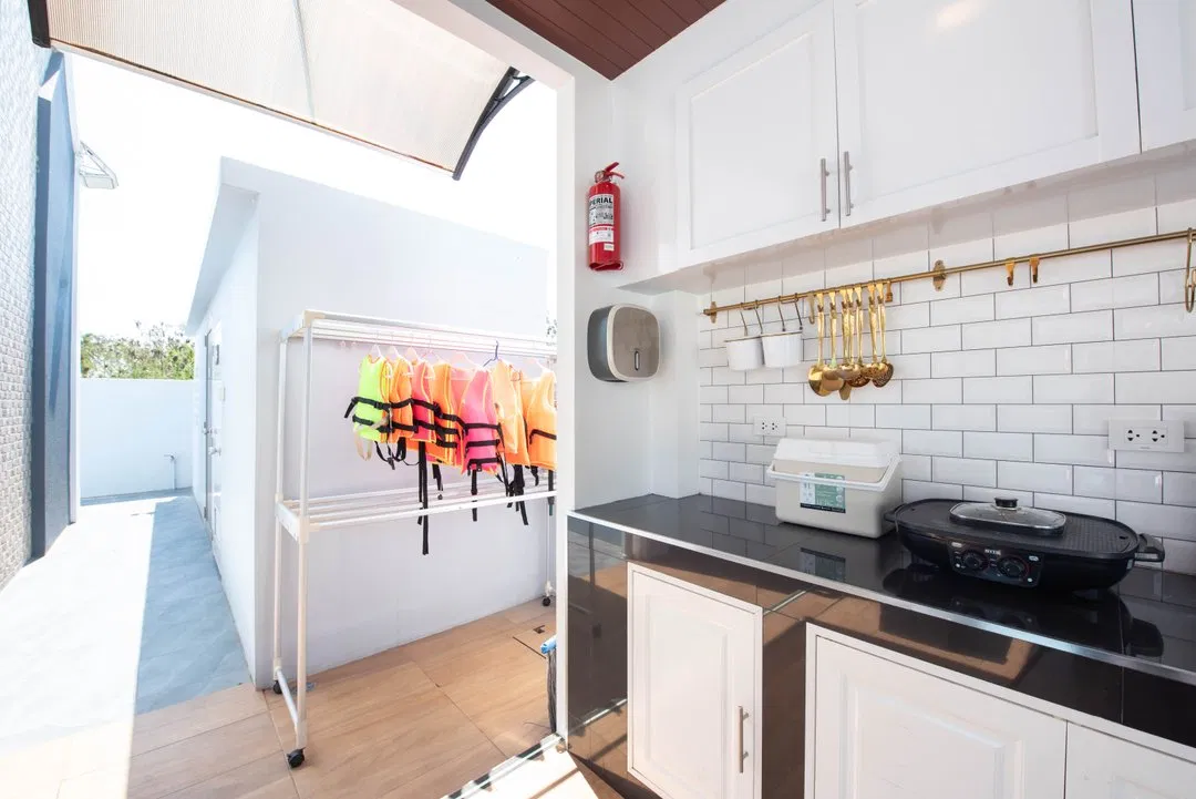ครัว Miguel Plus Pool Villa