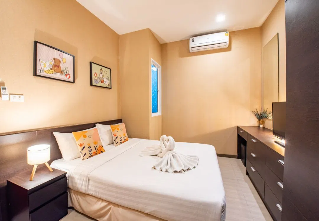 ห้องนอน Crazy pool villa pattaya