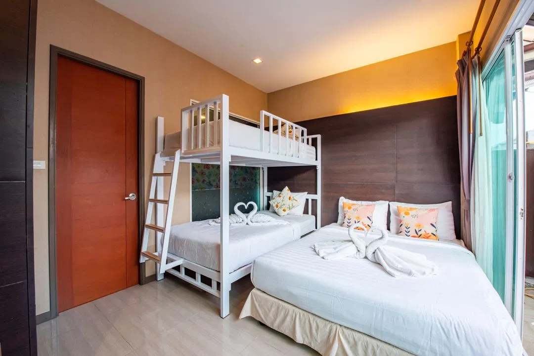 ห้องนอน Crazy pool villa pattaya