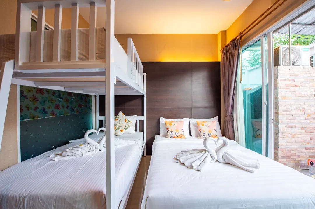 ห้องนอน Crazy pool villa pattaya