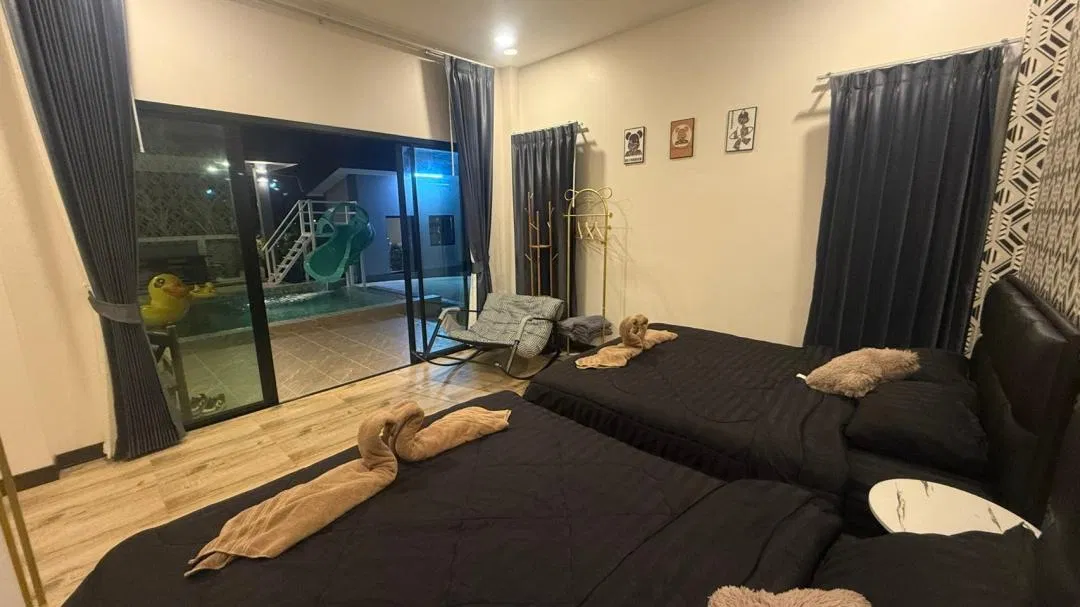 ห้องนอน Super BM Poolvilla Pattaya
