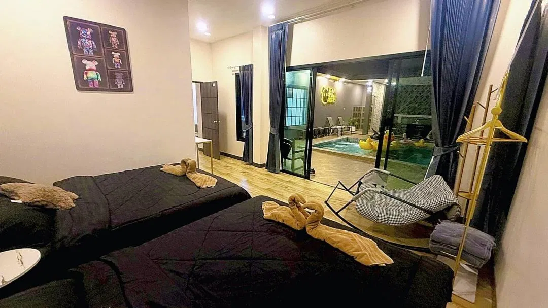 ห้องนอน Super BM Poolvilla Pattaya
