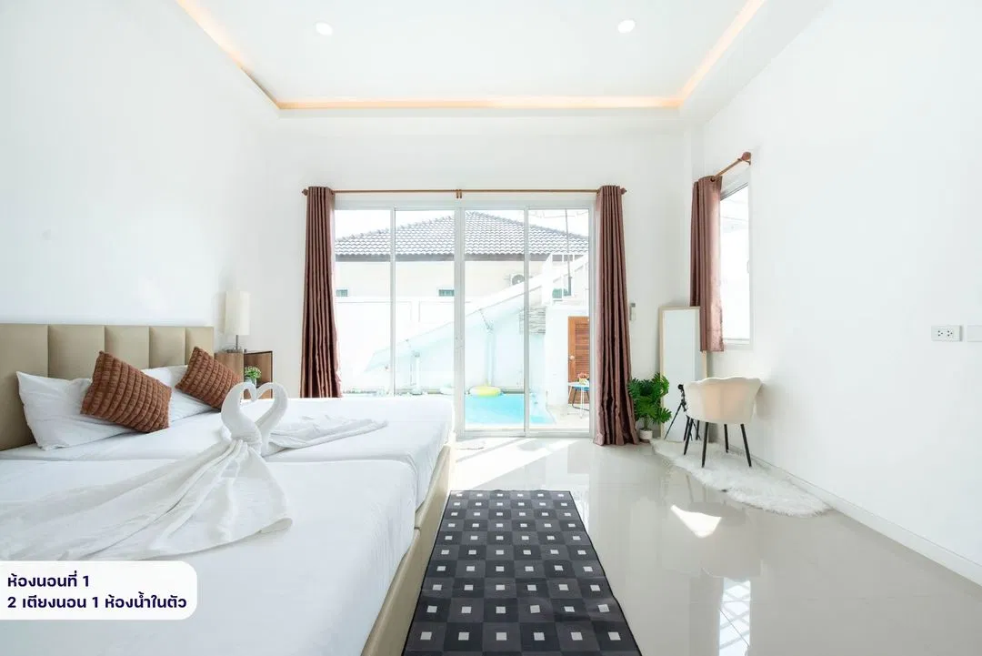 ห้องนอน Signature time pool villa