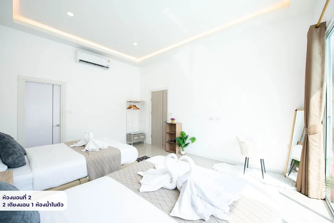 ห้องนอน Signature time pool villa