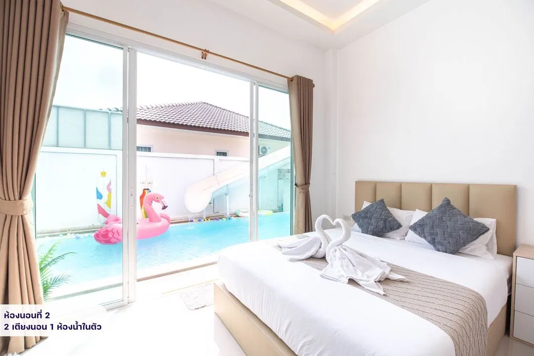 ห้องนอน Signature time pool villa