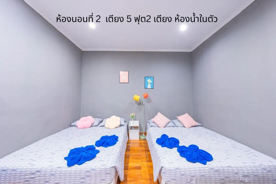 ห้องนอน Deluxe pool villa