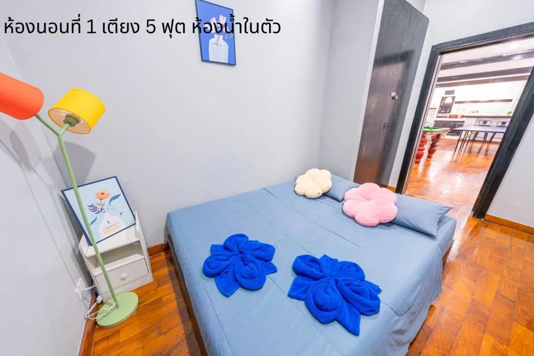 ห้องนอน Deluxe pool villa
