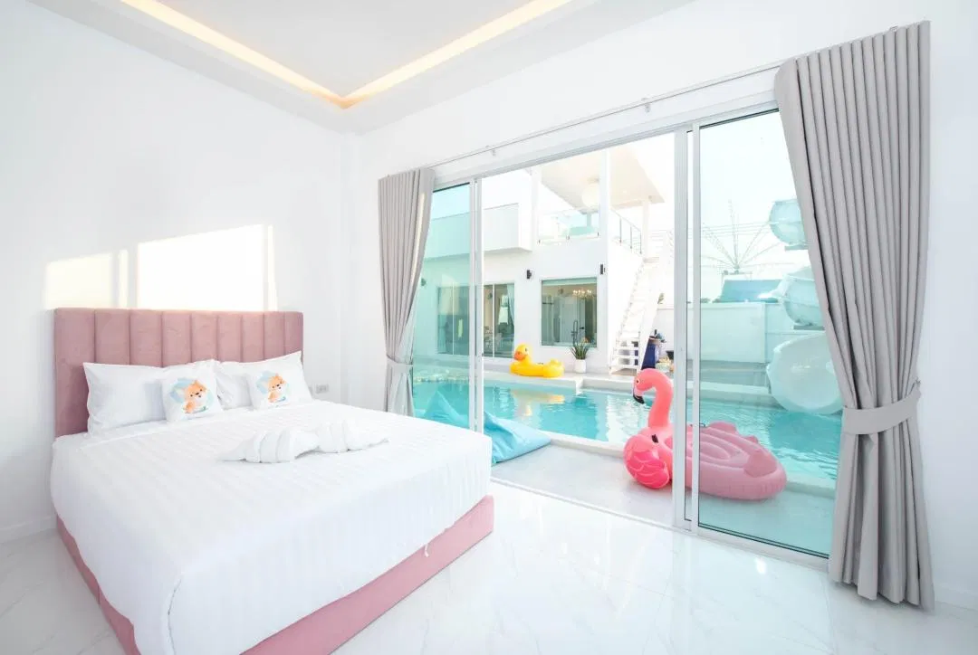 ห้องนอน Plaisir pool villa