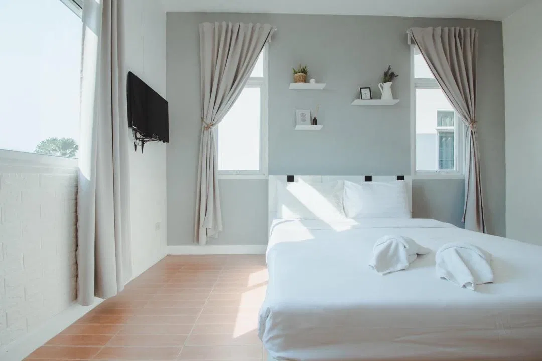 ห้องนอน Scene stay Pool villa @Pranburi
