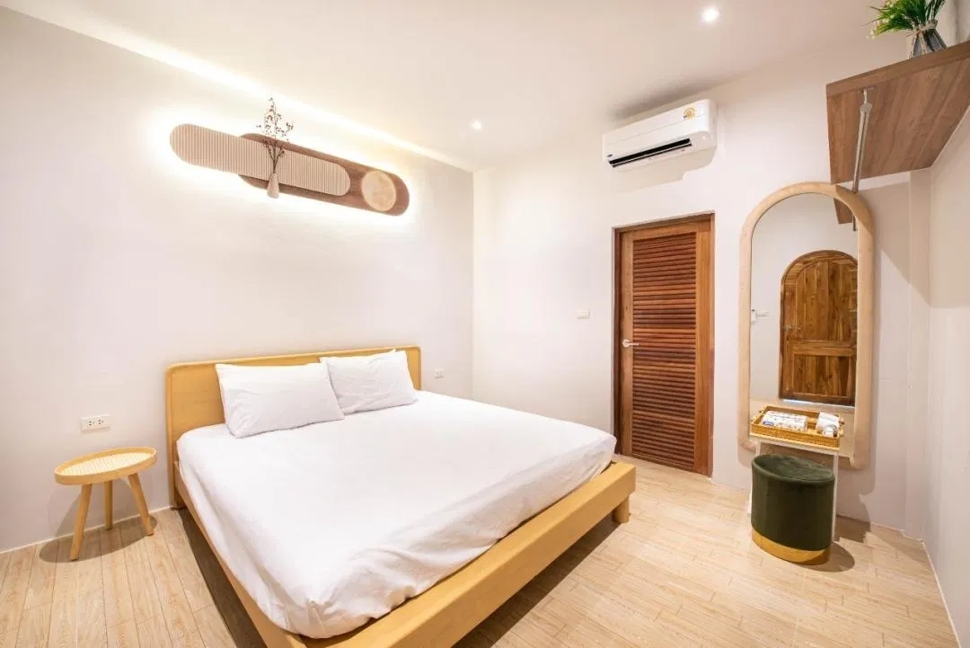 ห้องนอน De Beach Pool villa
