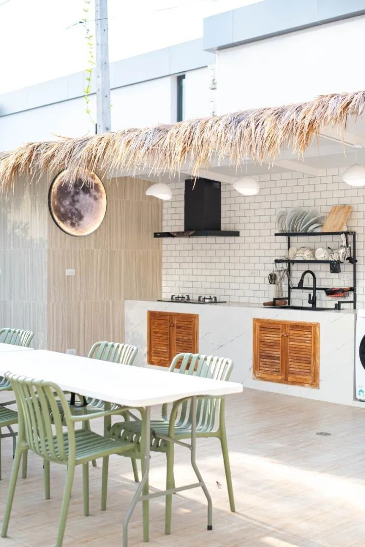 ครัว De Beach Pool villa