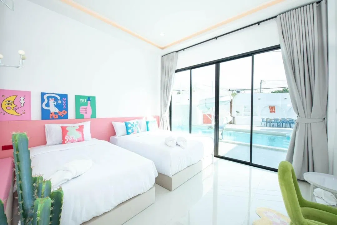 ห้องนอน Villa De Moon