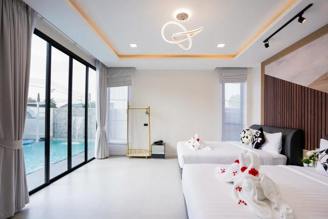 ห้องนอน Mana Fun Pool Villa