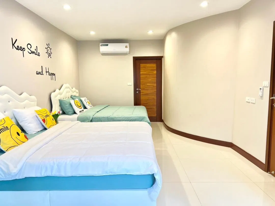 ห้องนอน Smile poolvilla by N