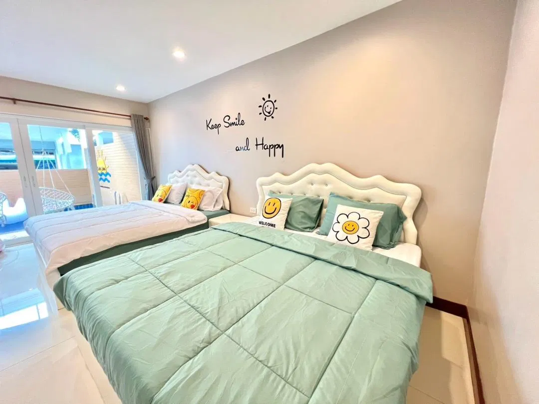 ห้องนอน Smile poolvilla by N