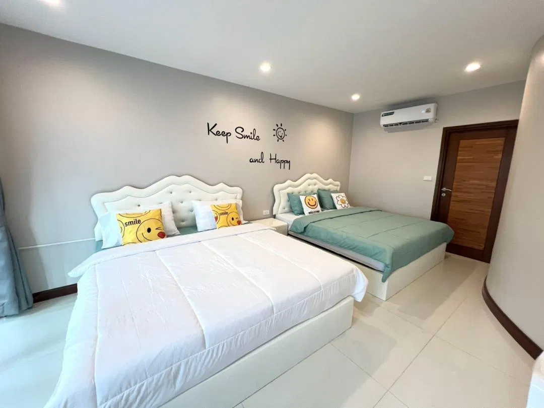ห้องนอน Smile poolvilla by N