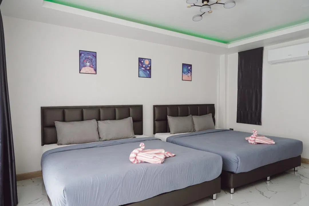 ห้องนอน Level Up Pool Villa Rayong