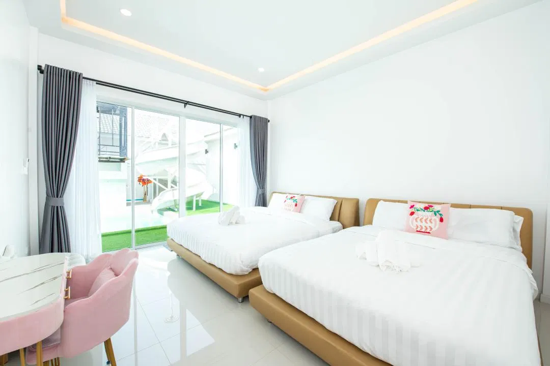 ห้องนอน MAJESTICA POOL VILLA
