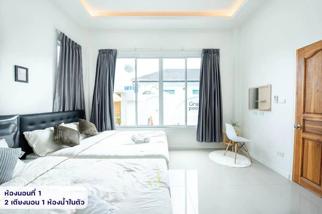 ห้องนอน Graph Poolvilla