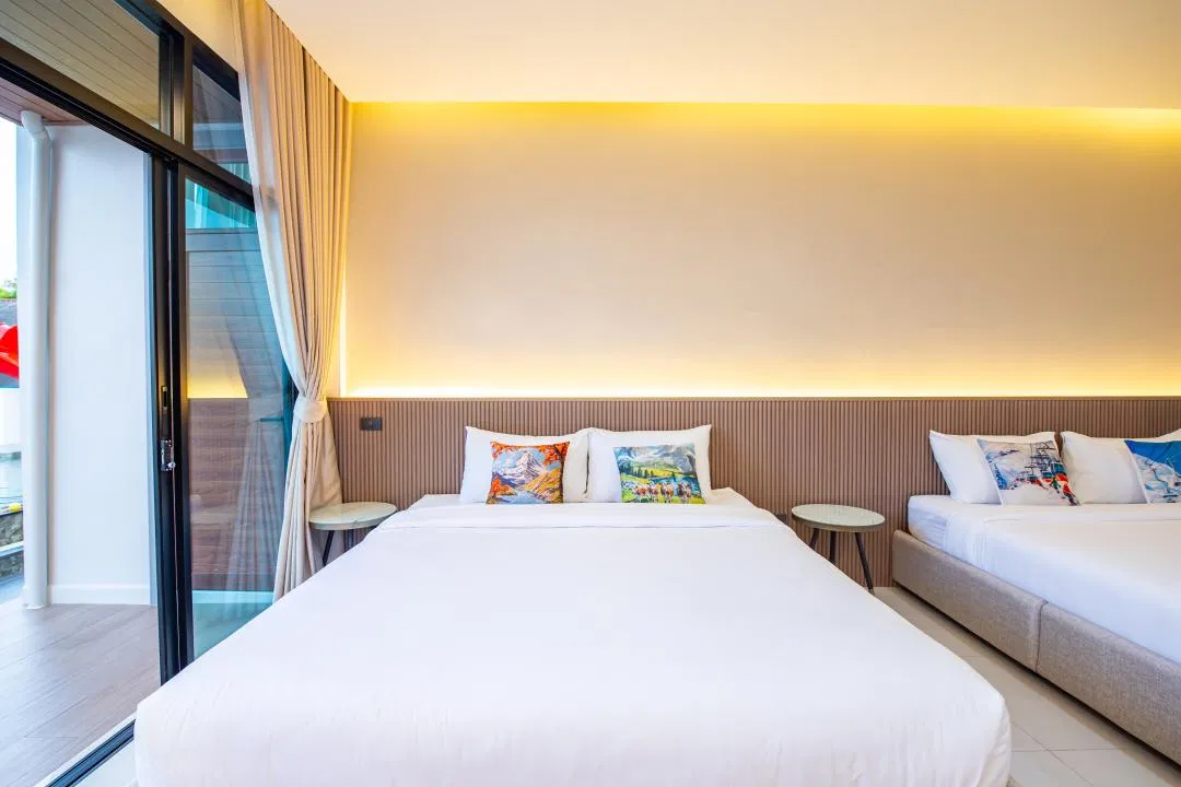 ห้องนอน Swiss Home Pool Villa