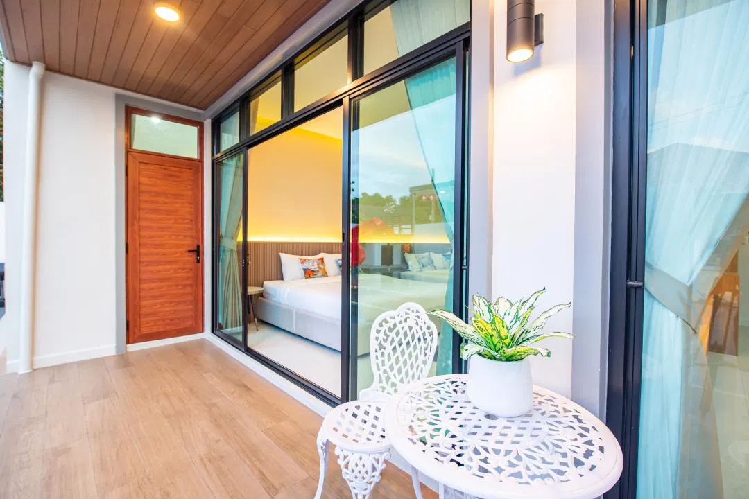 ห้องนอน Swiss Home Pool Villa