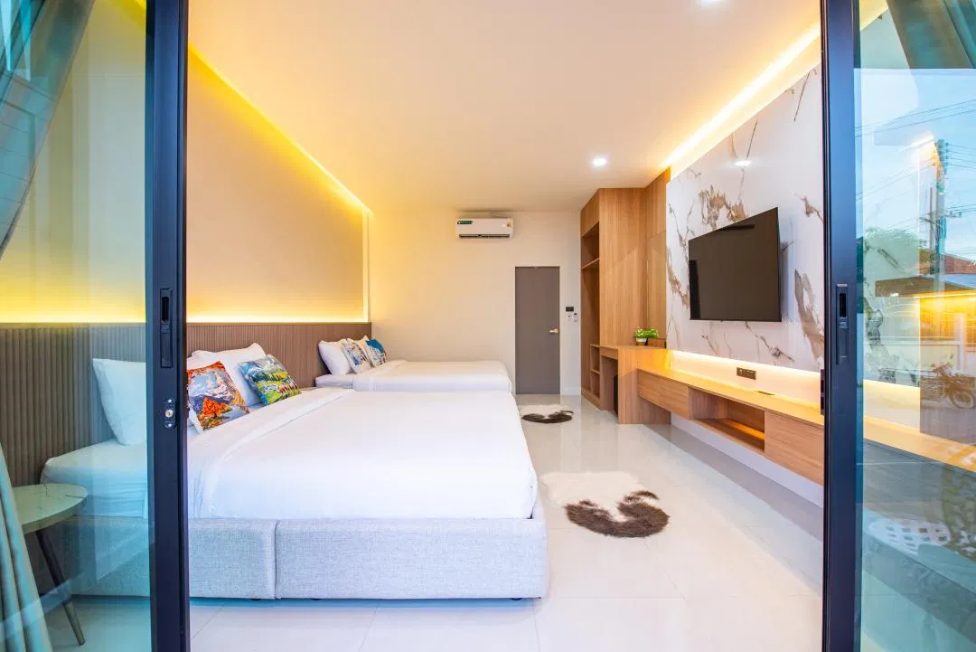 ห้องนอน Swiss Home Pool Villa