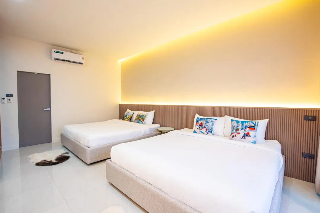 ห้องนอน Swiss Home Pool Villa