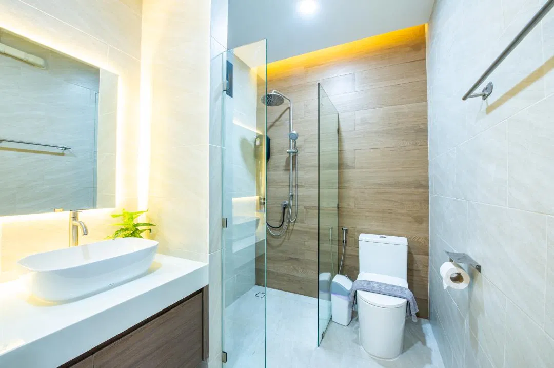 ห้องน้ำ Swiss Home Pool Villa