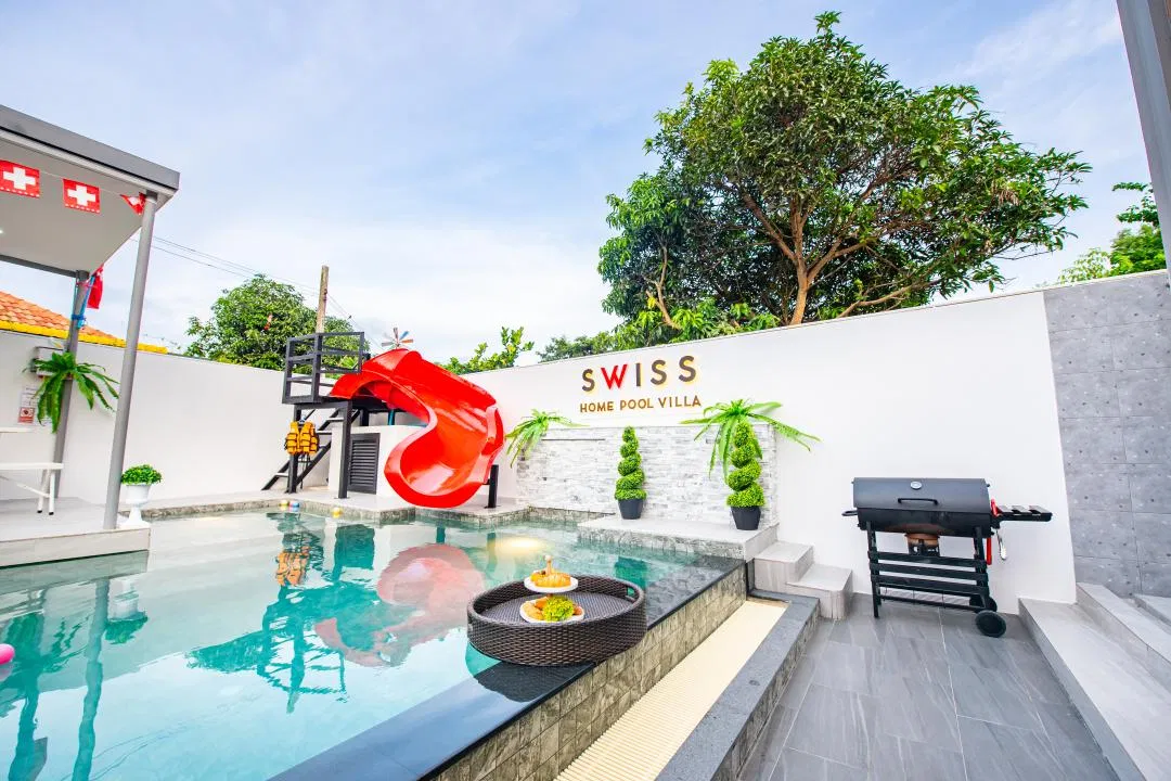 ภายนอก Swiss Home Pool Villa