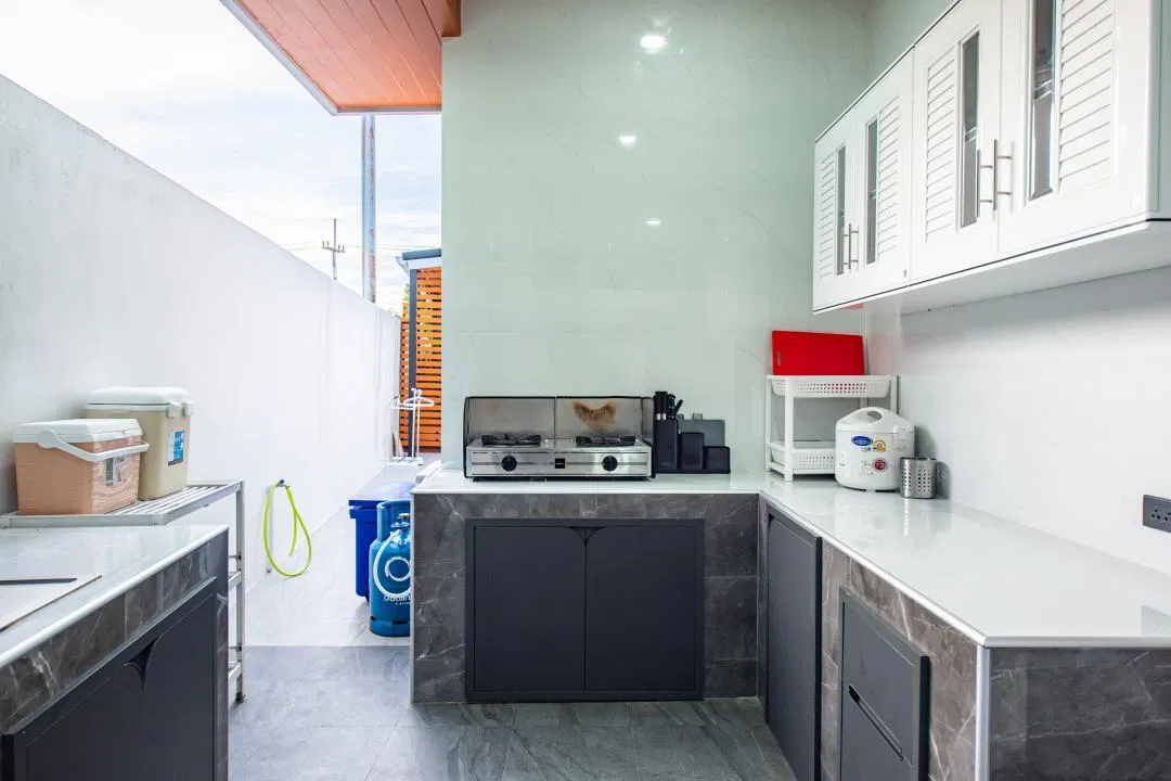 ครัว Swiss Home Pool Villa