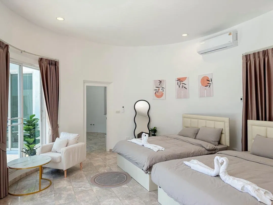 ห้องนอน CAVE HOUSE POOLVILLA