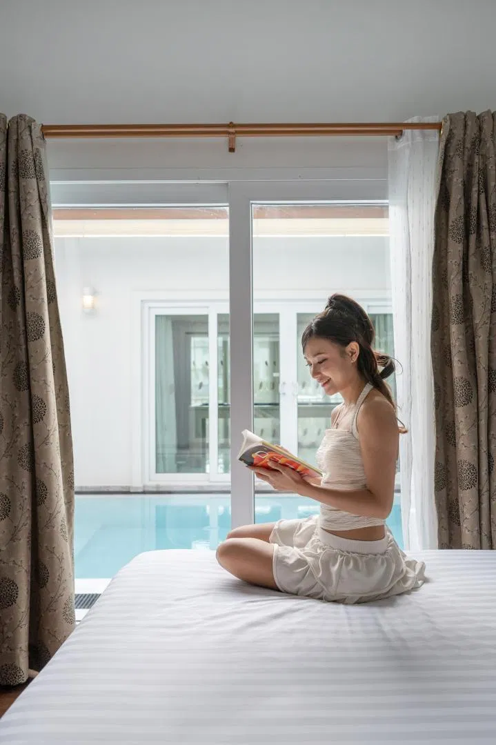 ห้องนอน Cozy Breeze Pool Villa