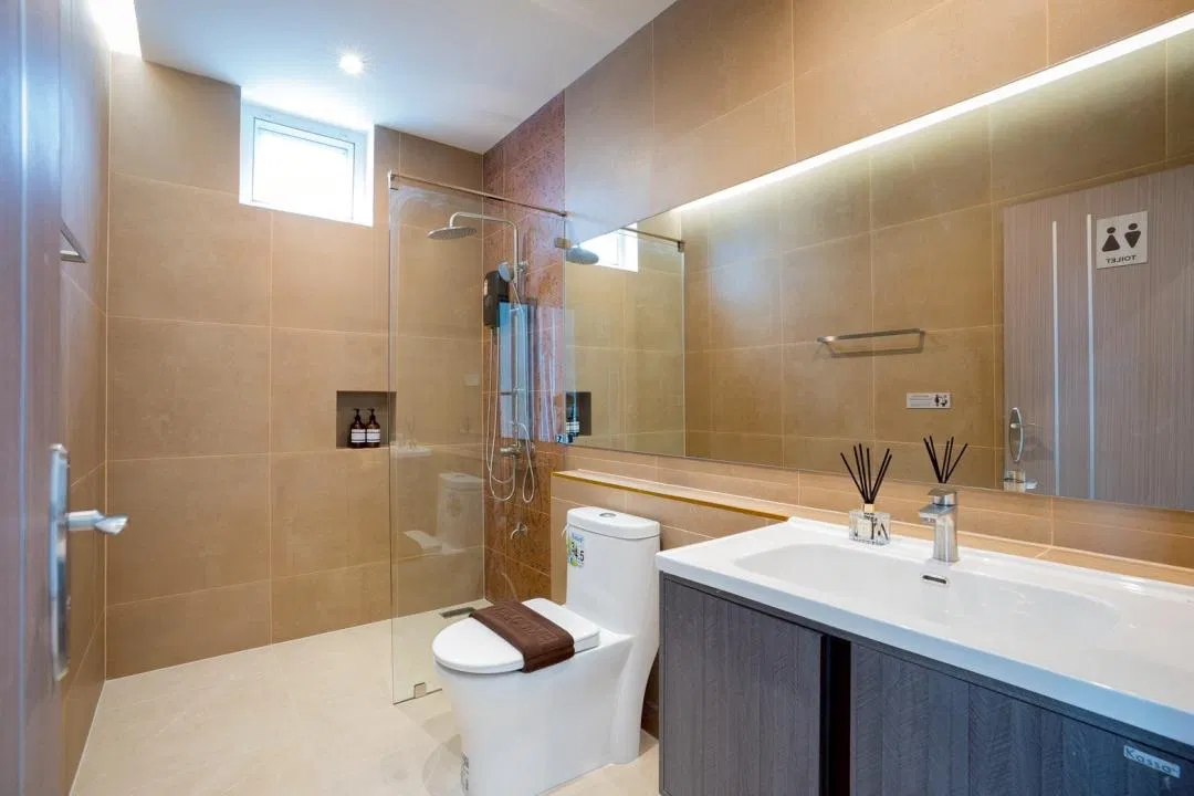 ห้องน้ำ Thunder House Poolvilla