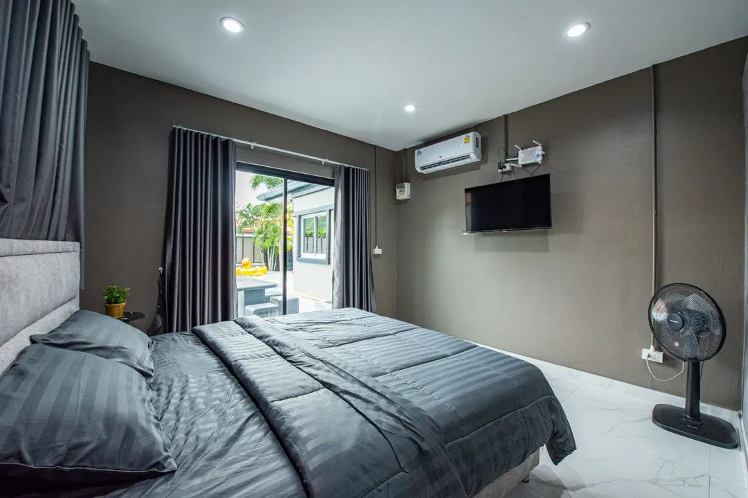 ห้องนอน GoodLuck Poolvilla