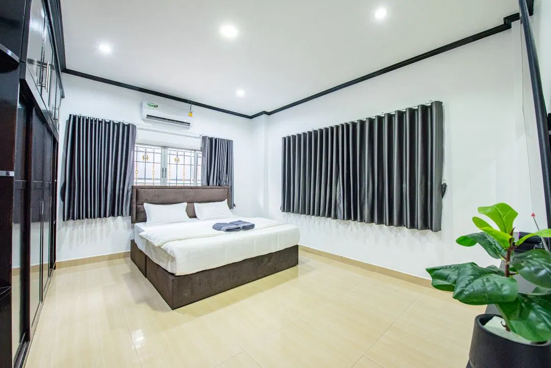 ห้องนอน GoodLuck Poolvilla