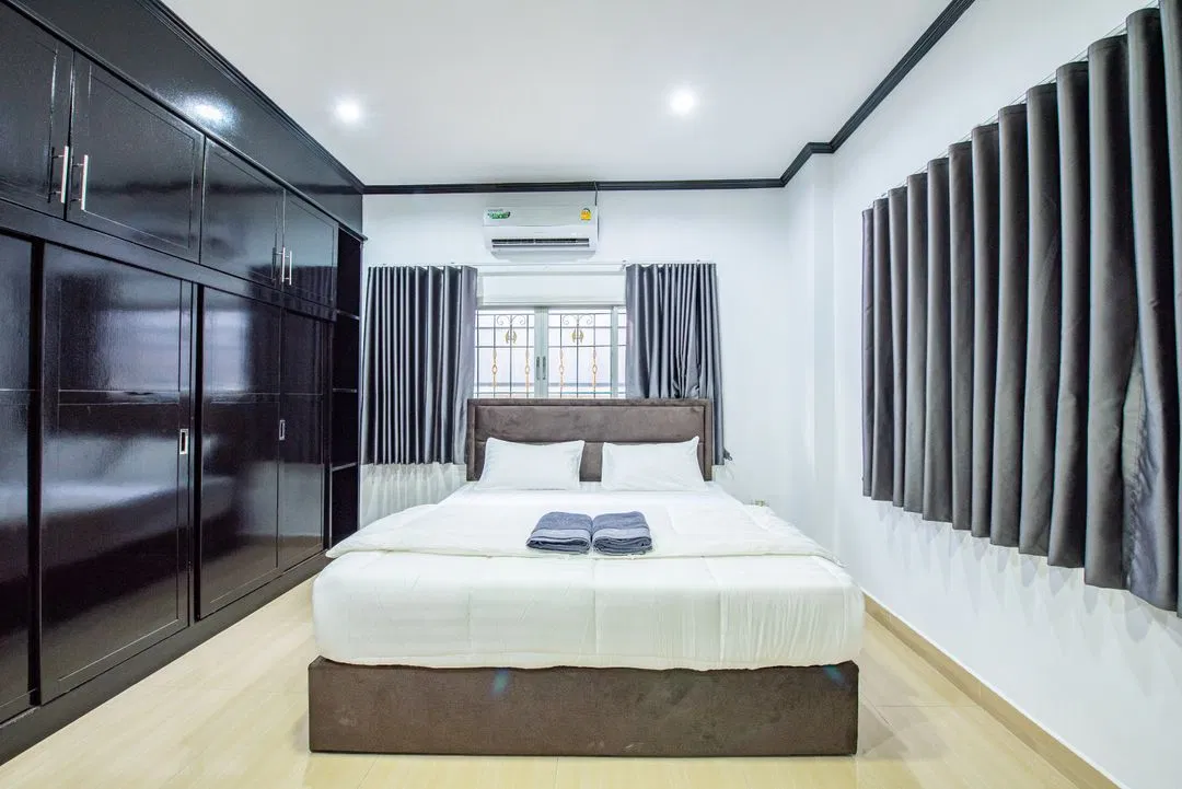 ห้องนอน GoodLuck Poolvilla