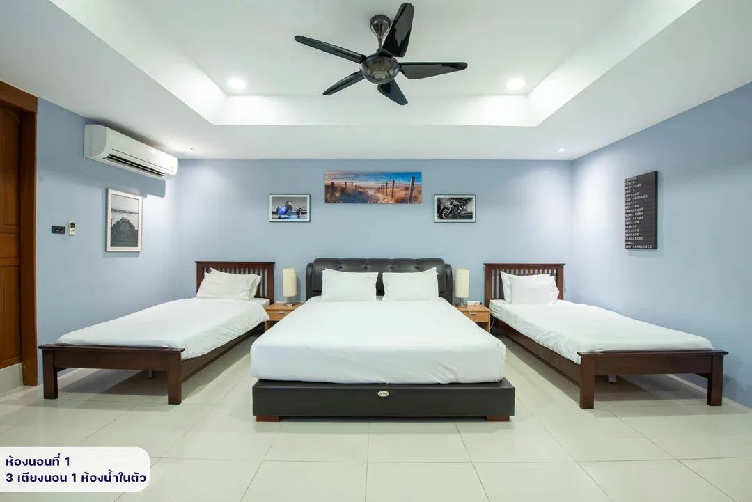 ห้องนอน Pool house Deluxe