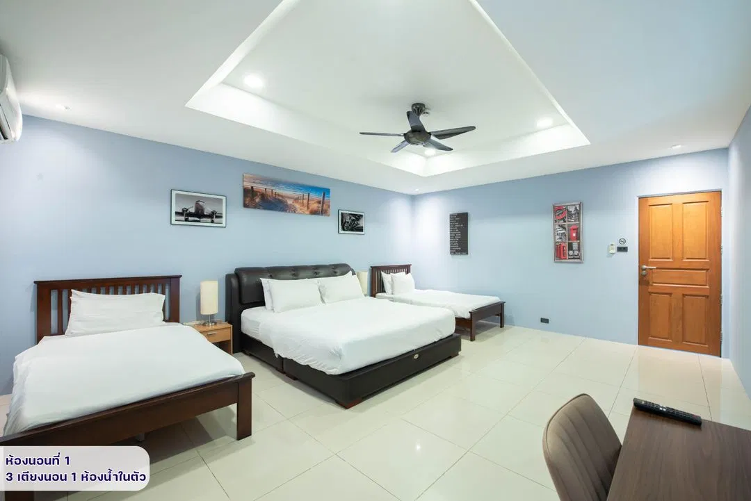 ห้องนอน Pool house Deluxe