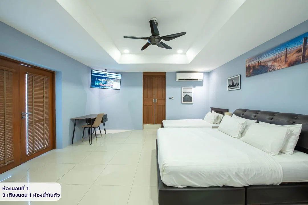 ห้องนอน Pool house Deluxe