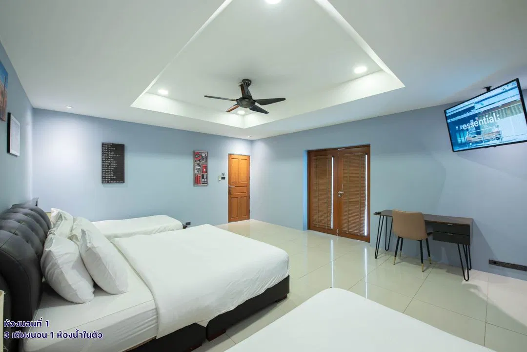 ห้องนอน Pool house Deluxe