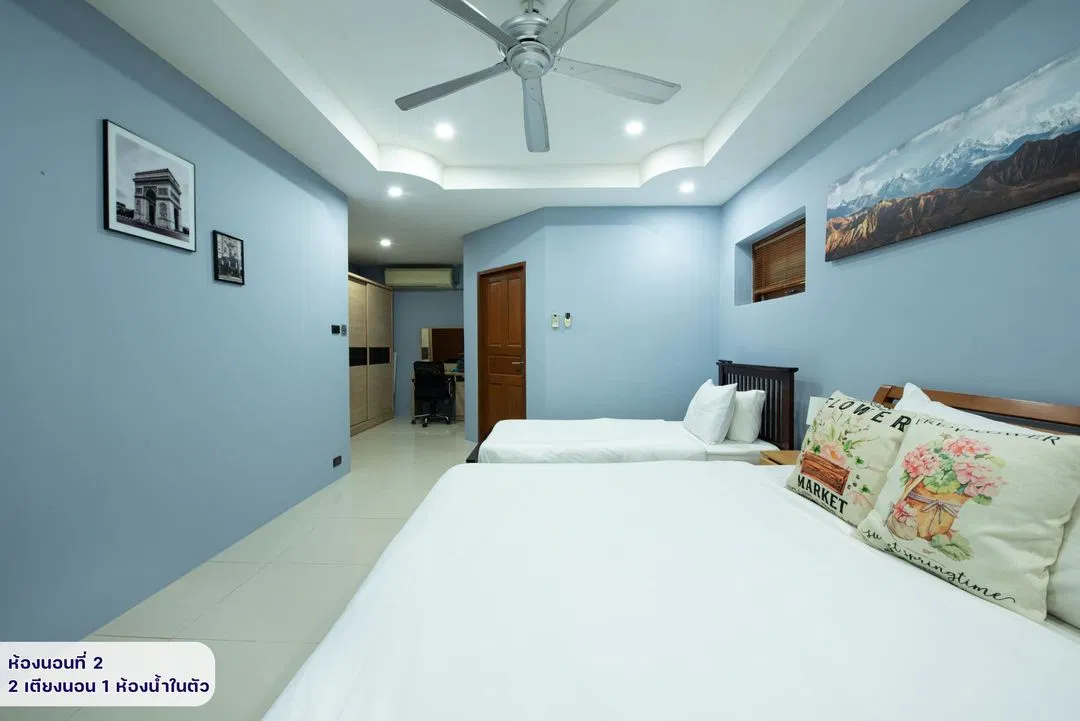 ห้องนอน Pool house Deluxe