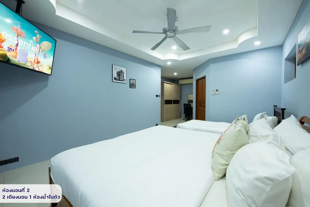 ห้องนอน Pool house Deluxe