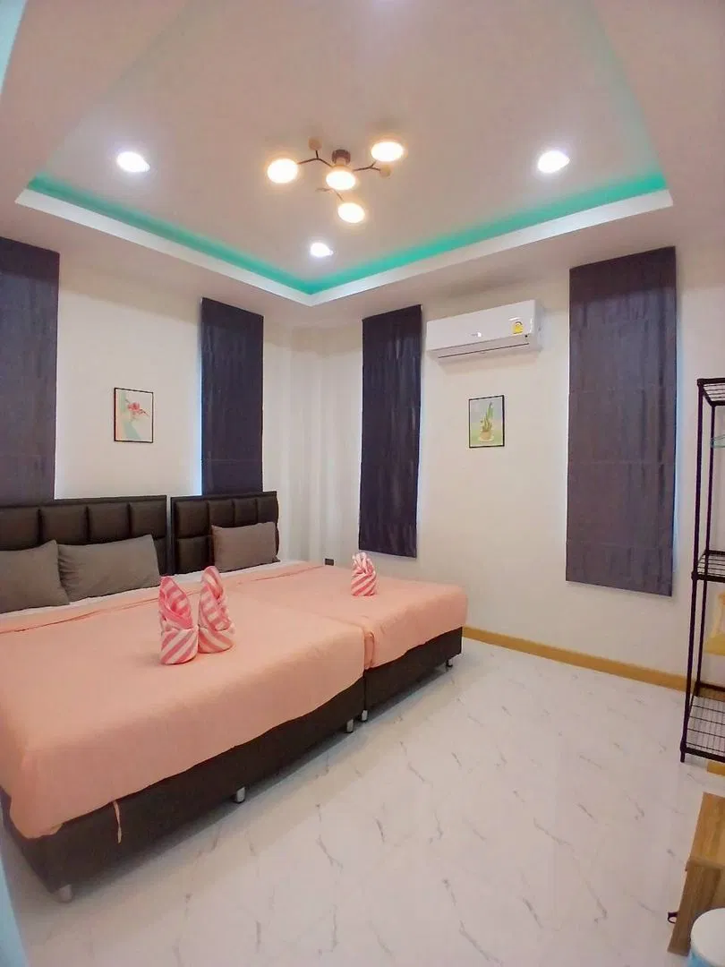 ห้องนอน AN Pool Villa Rayong