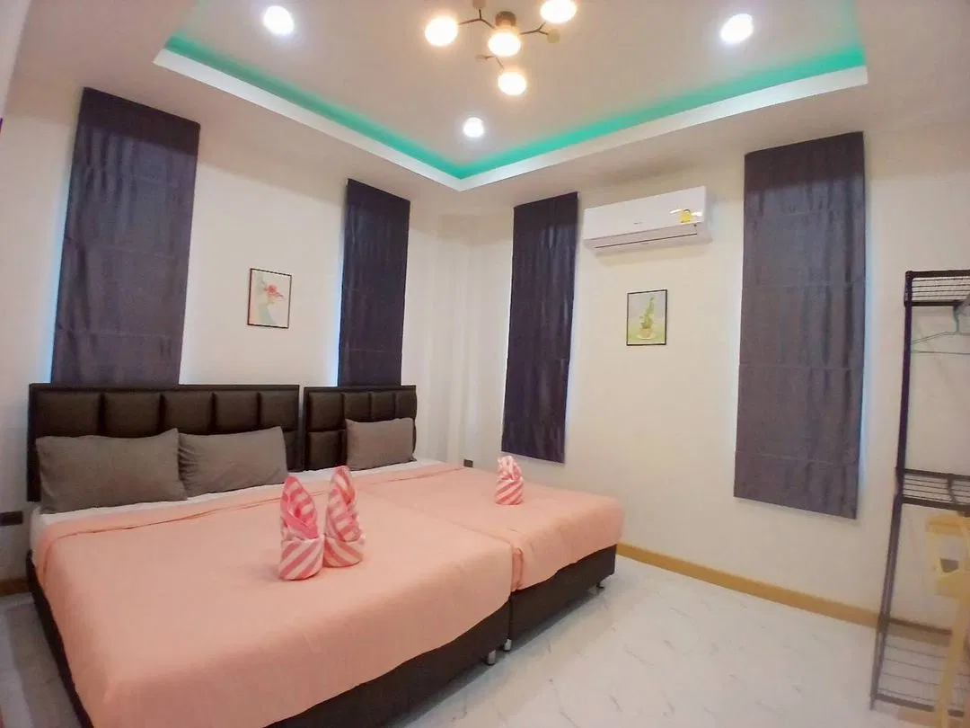 ห้องนอน AN Pool Villa Rayong