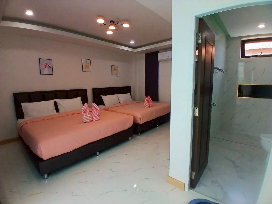 ห้องนอน AN Pool Villa Rayong