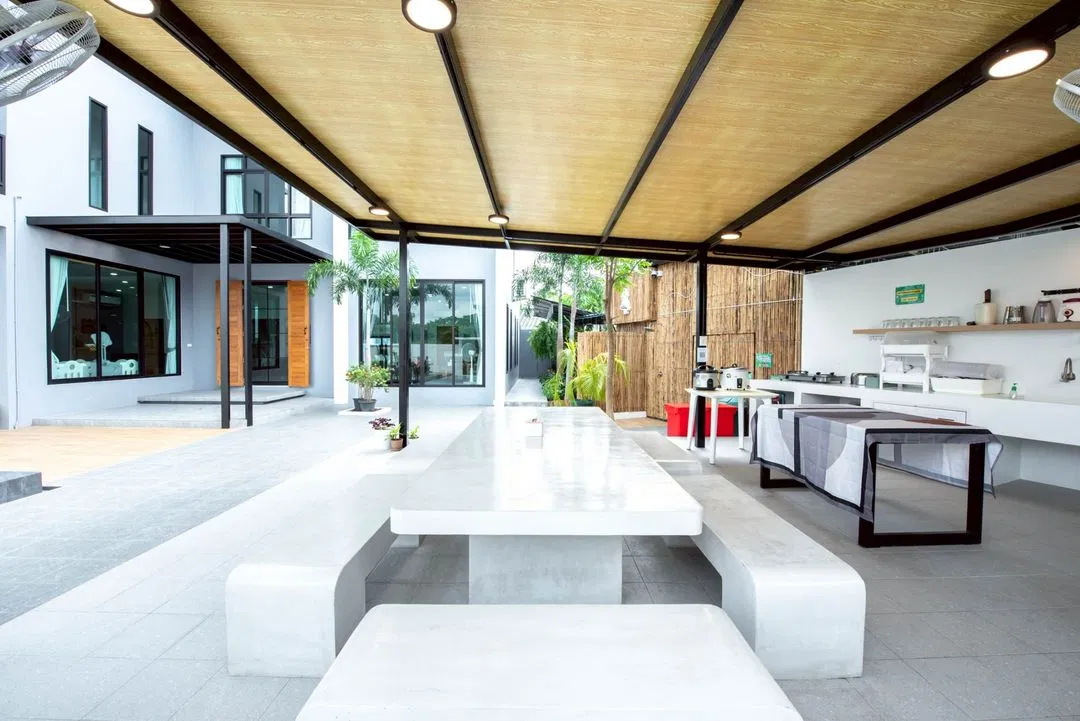 ครัว Mushroom poolvilla