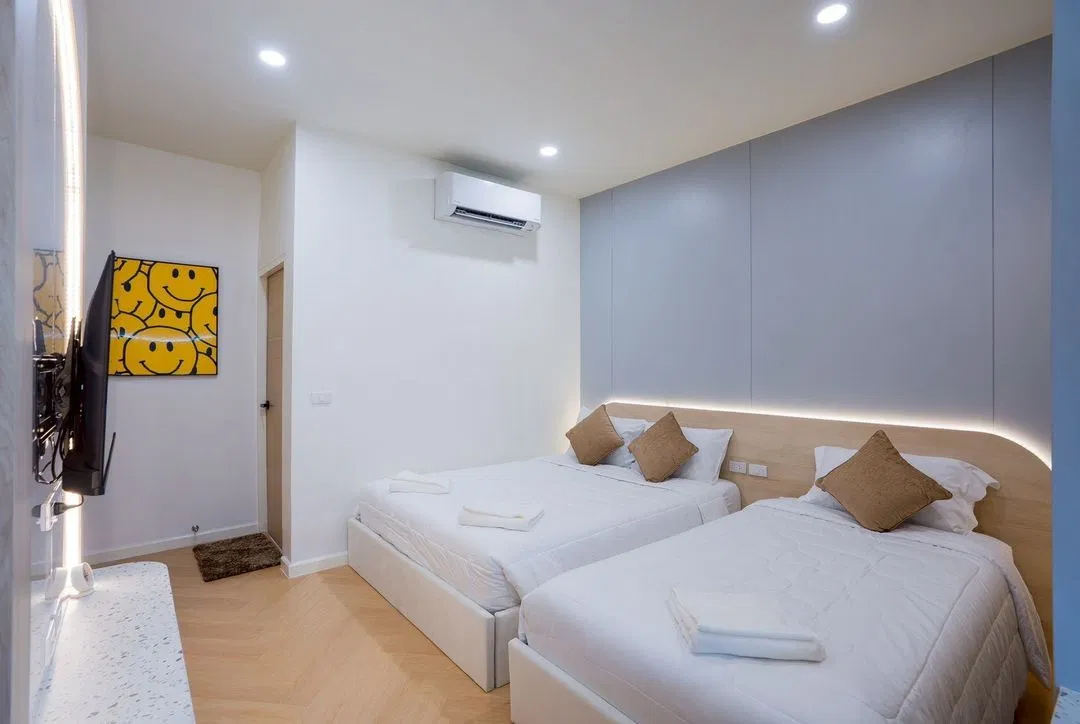 ห้องนอน Sun&zone pool villa
