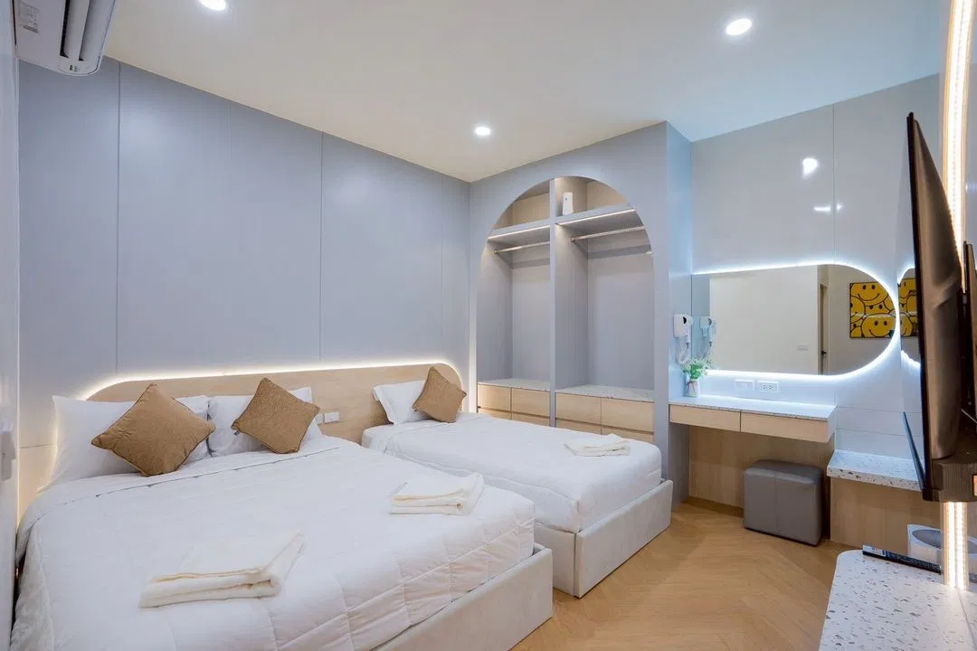ห้องนอน Sun&zone pool villa