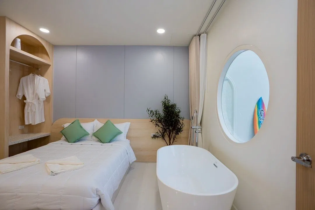 ห้องนอน Sun&zone pool villa