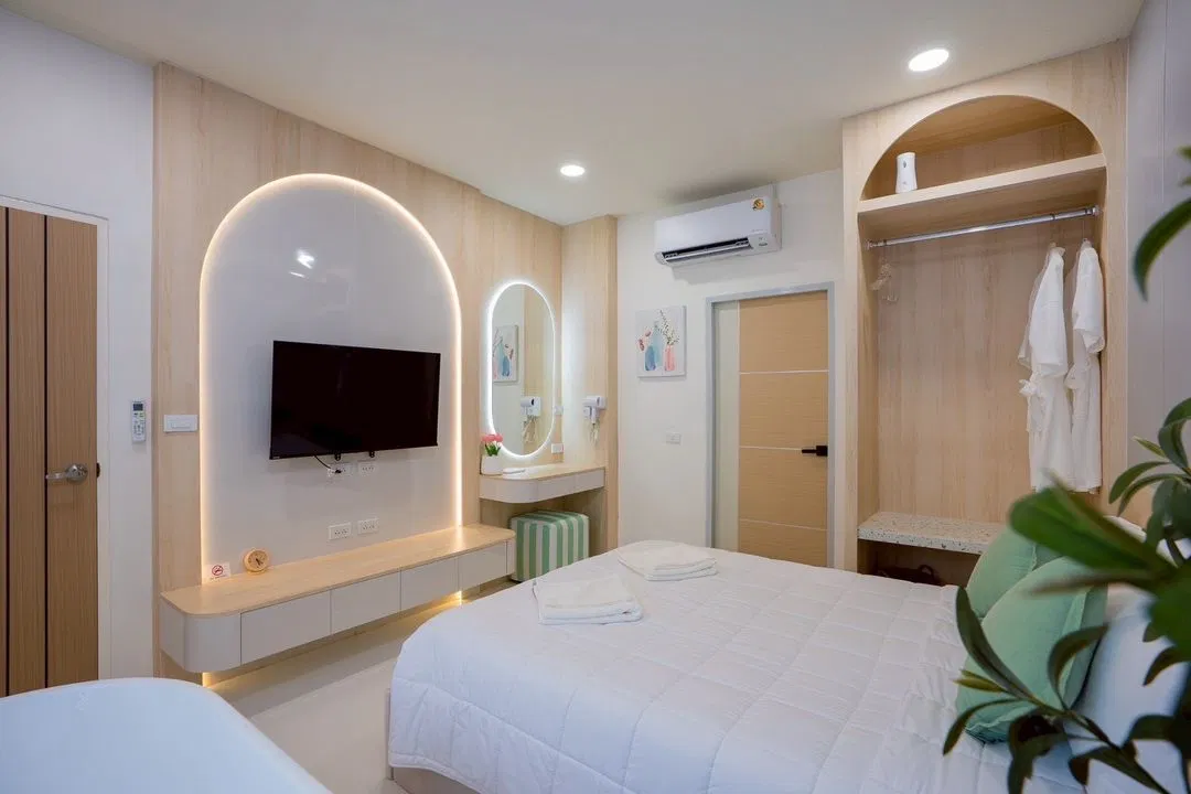 ห้องนอน Sun&zone pool villa